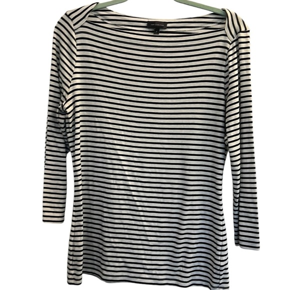 The Limited Tops - The limited Boat Neck Striped Shirt Size Medium
